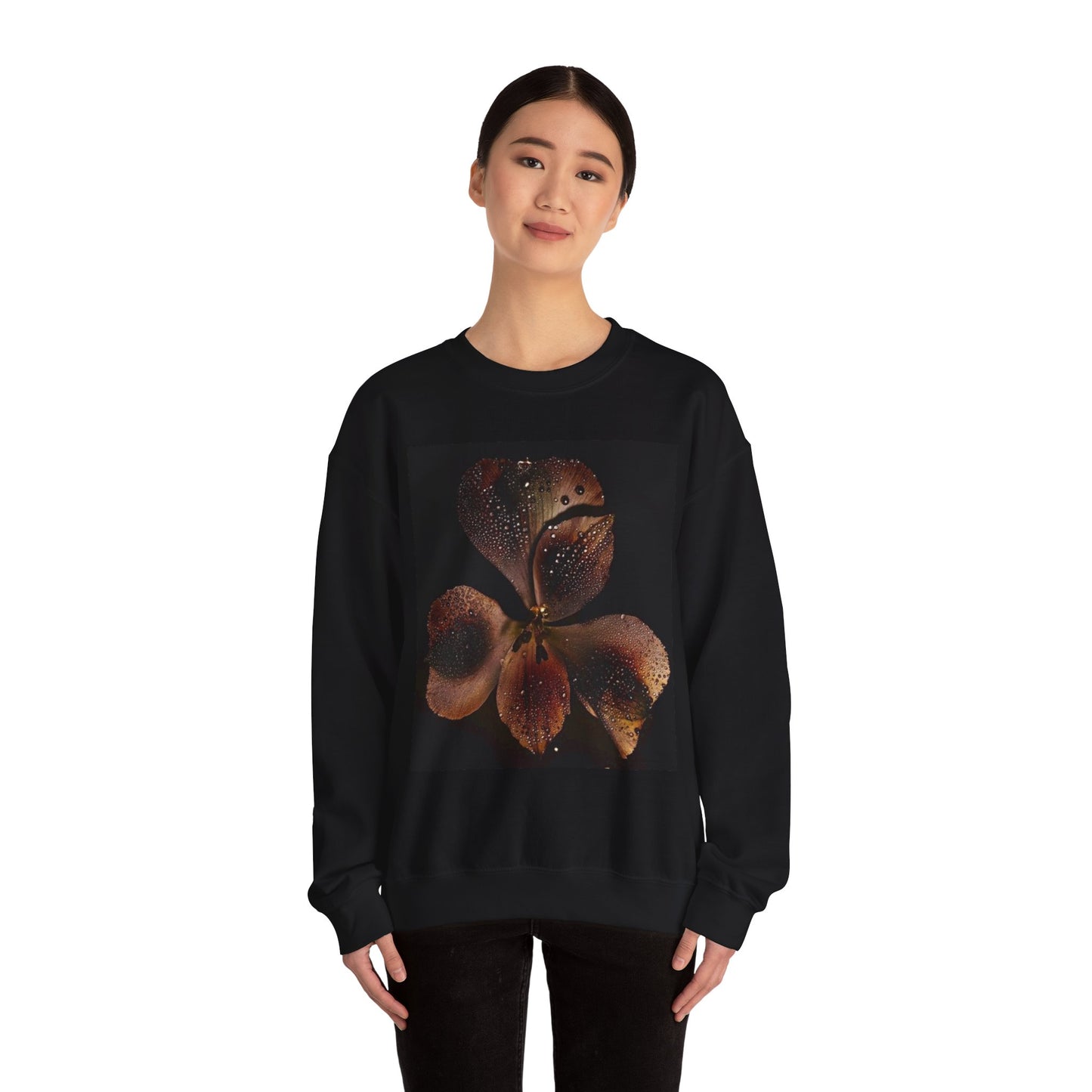 Unisex Heavy Blend™ Hibiscus Crewneck Sweatshirt